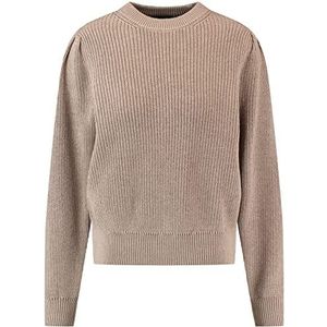 Taifun sweater, dames, taupe, melange, 44, taupe gemêleerd.