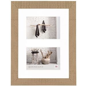 walther ontwerp HO215C Home houten fotolijst, 2X 4 x 15,2 cm (2X 10 x 15 cm), beige bruin