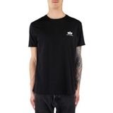 ALPHA INDUSTRIES T Small Logo T-shirt voor heren, zwart.