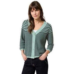 Cardigan Structure-Mix, kaki ardoise, L
