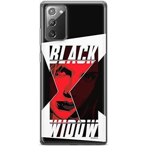 ERT GROUP Originele en gelicentieerde Marvel Black Widow 012 hoes voor Samsung Galaxy Note 20 telefoonhoes, perfect aangepast aan de vorm van de mobiele telefoon en TPU-hoes