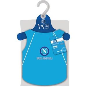 SSC Napoli Hondenshirt, officieel product, SSCN-logo, blauw, maat S, uniseks, volwassenen