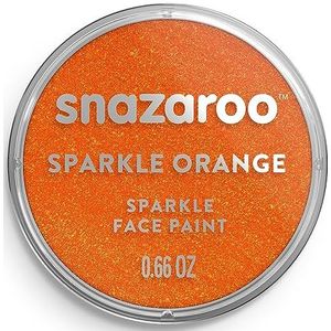 Snazaroo - Verf voor gezicht en lichaam, make-up voor gezicht en bekleding, voor kinderen en volwassenen, 18 ml, kleur: parelmoer oranje