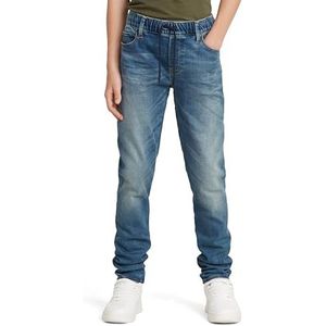 G-STAR RAW 3301 Jean slim Pull-up pour garçon, Bleu (Sun Faded Indigo Destroyed D24921-01-c041), 8 ans