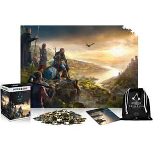 Good Loot Assassin's Creed Valhalla Vista of England Jigsaw Puzzels Premium Box Sack Poster Computerspel Puzzels voor jongeren en volwassenen, ideeën voor je vrije tijd, 1000 stukjes