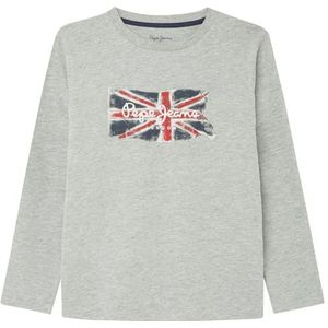 Pepe Jeans Clag Ls Jr T-shirt voor jongens, Grijs Chinees, 14 jaar