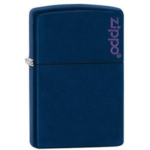 Zippo 60001569 Logo aansteker messing marineblauw mat 3,5 x 1 x 5,5 cm