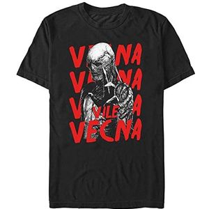 Stranger Things Vecna Horror Poster korte mouwen T-shirt heren, zwart, M, zwart.