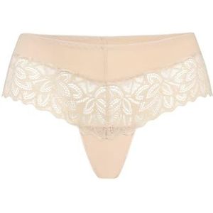 Dames Braziliaanse kant bloemen kant comfortabel ademend stretch ondergoed eco exclusieve teyli, Beige