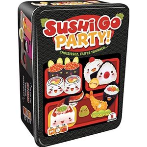 Asmodee Gamewright Sushi Go Party | gezelschapsspel | stemmingsspel | vanaf 8 jaar | 2-8 spelers | 30 minuten, zwart