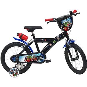 Vélo ATLAS Kinderfiets, 16 inch, Avengers/Marvel, jongens, zwart, 16