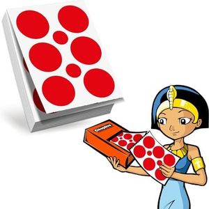 CLEOPATRE Ronde zelfklevende stickers, navulverpakking, 60 vellen (360 stickers), rood