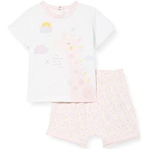 chicco Completo Per Bambina Con T-shirt met Maniche Corte E Shorts voor baby's en meisjes (1 stuk), 011