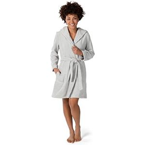 Möve Homewear korte jas met capuchon, 100% katoen, Moonlight, maat 36, Moonlight