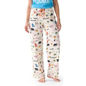 Little Blue House Pantalon de pyjama en jersey pour femme, Sur le lac., XS