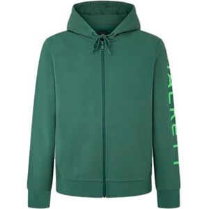 Hackett London Essential Fz Hoodie Sweatshirt met capuchon voor heren, Groen (groen/grijs)