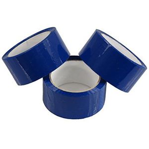 Triplast Verpakkingstape, geluidsarm, 48 mm x 66 m, blauw, 6 rollen