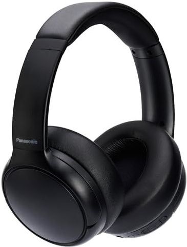 Panasonic RB-M600BE-K Draadloze hoofdtelefoon met ANC hybride, Circum Aural design, Bluetooth 5.3, geïntegreerde microfoon, tot 65 uur batterijduur, XBS Deep, USB-C, zwart