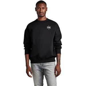 G-STAR RAW Core Loose Sweatshirt voor heren, uniseks, zwart (Dk Black C235-6484), M, zwart (Dk Black C235-6484)