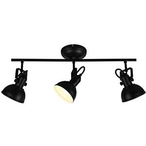 Reality Leuchten Gina plafondlamp 3x E14 metaal zwart mat R80153032