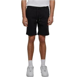 Urban Classics Heren joggingbroek stretch twill shorts casual chinoshorts heren korte shorts met trekkoord in de tailleband in vele kleuren maten XS tot 5XL zwart, XL, zwart.