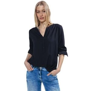 Cecil B344536 Viscose blouse voor dames, Universeel blauw