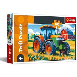 Trefl - Voertuig van de Landbouwer - Puzzel - Kleurrijk - 60 Stukjes