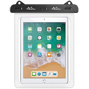 MoKo Waterdichte hoes voor tablet, waterdichte tas compatibel met iPad 9/8/7 10.2, iPad Pro 11 M1, iPad Air 5/4 10.9, Galaxy Tab A7 10.4, S7 11, S6/S6 Lite, MatePad New 10.4, tot 12 inch, transparant