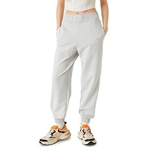 Koton Pantalon de jogging pour femme Taille élastique, Gris mélangé (Grm), M