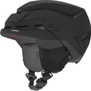 ATOMIC BACKLAND Lichte en veilige skihelm, zwart, maat L, maximale schokabsorptie, Active Aircon ventilatiesysteem, 3D-oorkussens + 360° verstelsysteem voor een