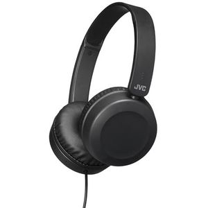 JVC, Inklapbare hoofdtelefoon op het oor, afstandsbediening en microfoon voor smartphones, geïntegreerd in de hoofdtelefoon, HA S31M-B-E (zwart)