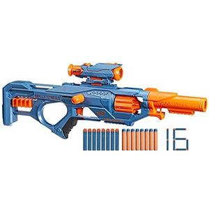 Nerf Elite 2.0, Blaster Eaglepoint RD-8, Barrel met 8 darts, afneembare zoeker en Canon, 16 officiële Nerf Elite darts