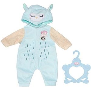 Baby Annabell 706725 uil, onesie-to fit, 43 cm, poppenset, inclusief schattige capuchon en kleding, geschikt voor kinderen vanaf 3 jaar, 706725