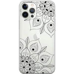 ERT GROUP beschermhoes voor iPhone 12/12 Pro, motief Babaco Mandalas 003, perfect aangepast aan de vorm van de mobiele telefoon, gedeeltelijk transparant