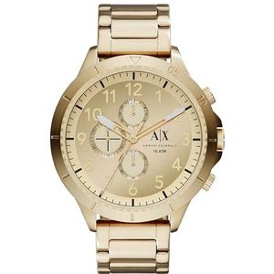 Armani Exchange Heren Chronograph, Gold-Tone Roestvrij Staal Watch, AX1752, Goud, AX1752, Goud, AX1752