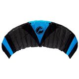 Wolkenstürmer® Paraflex Quad 4 stuurstangen 3.9 in blauw - ""Ready to Fly"" vlieger met handgrepen - viersnarige vlieger - windtrainer voor mountainbikes