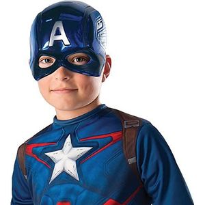 Rubie's 39217NS Marvel Avengers Captain America Deluxe kindermasker jongens eenheidsmaat wereldboeksdag