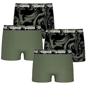 ATHENA Print Box 9d04 onderbroek Jongen, Tin/kaki print