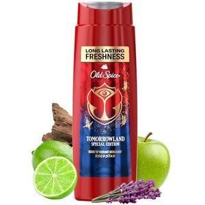 Old Spice Rockstar Gel douche & shampooing pour homme 250 ml Shampooing 3 en 1 pour cheveux, visage et corps
