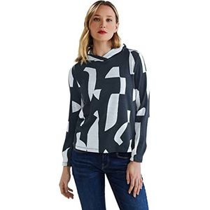 Street One Dames hoodie donkerblauw 38, Donkerblauw