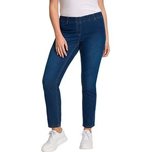 Ulla Popken Grote maten dames grote maten | Jeggings, broek, jeans leggings | slim fit, skinny | rundum-rubber, stretch comfort | tot maat 120 |, Denim blauw