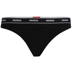 HUGO String Stripe Pyp String Dames, ZWART1