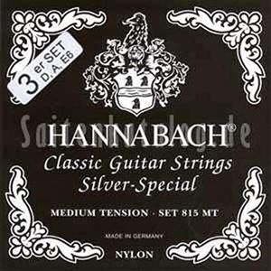 Hannabach Seire 815 snaren voor klassieke gitaar - Silver Special Medium Tension - 10 bassen - 3 extra D4-snaren
