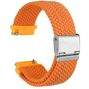 WOCCI Gevlochten horlogeband van nylon voor dames en heren, verstelbare gesp, snelsluiting, geweven sportbandjes, 18 mm, 19 mm, 20 mm, 21 mm, 22 mm