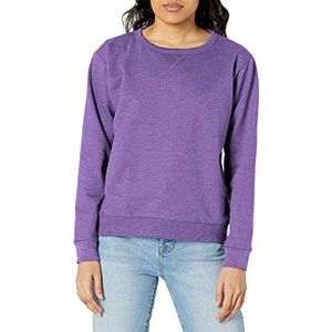 Hanes O4633 EcoSmart Sweatshirt voor dames met ronde hals (1 stuk), Violet Splendor Heather