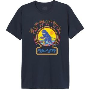 Marvel Megugamts166 T-shirt voor heren (1 stuk), Marine.