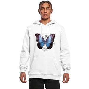 Mister Tee Mt3029 - Become The Change Butterfly Hoodie Heren Hoodie, Wit