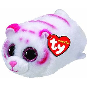 TY Tabor Tiger 42150 pluche dier roze/wit, 10 cm