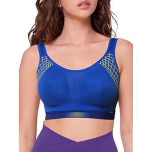 TriAction Sportbeha voor dames, licht blauw, 100D, Blauwe verlichting