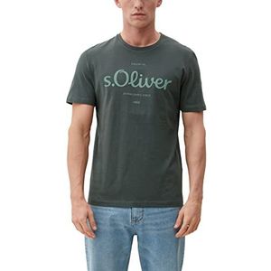 s.Oliver T-shirt met korte mouwen voor heren, Groen 79D1
